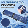 Picture of ROCKCOON 16 Pockets Wrench Roll Organizer, Rolled Tool Pouch Bag with Water Proof Oxford Cloth, Blue