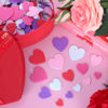 Picture of 300 PCS Valentines Heart Stickers, Foam Valentines Day Stickers, Matte Valentines Crafts for Kids, Self-Adhesive Heart Foam Stickers 5 Colors Valentine Foam Stickers Adults Valentine's Presents