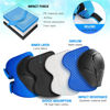Picture of Kids Protective Gear Set Wemfg Knee Pads for Kids 3-8 Years Toddler Knee and Elbow Pads with Wrist Guards 3 in 1 for Skating Cycling Bike Rollerblading Scooter(Blue)