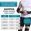 Picture of BODYPROX Knee Pads Elbow Pads Wrist Guards Set for Inline Skating, Skateboarding, Roller Derby, BMX Ride, and Rollerblading (Large)