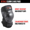 Picture of Triple Eight Saver Series Pad Set with Kneesavers, Elbowsavers and Wristsavers, Large, Black