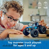 Picture of LEGO City Blue Monster Truck Off-Road Toy Playset with a Driver Minifigure, Imaginative Toys for Kids, Fun Gift for Boys and Girls Aged 5 Plus, Mini Monster Truck, 60402