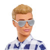 Picture of Barbie Doll & Accessories, It Takes Two Camping Set with Cooler, Map & More, Blonde Ken Doll with Blue Eyes in Plaid Shirt