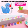 Picture of GWAHSA 240pcs Luminous Mini Resin Ducks, Tiny Duck Bulk Glow in The Dark Small Plastic Miniature Ducks Figures for Dollhouse Decor Micro Garden Home Landscape Aquarium Craft Gifts Party Favors Toys