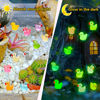 Picture of GWAHSA 240pcs Luminous Mini Resin Ducks, Tiny Duck Bulk Glow in The Dark Small Plastic Miniature Ducks Figures for Dollhouse Decor Micro Garden Home Landscape Aquarium Craft Gifts Party Favors Toys