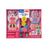 Picture of Melissa & Doug Disney Minnie Mouse and Daisy Duck Magnetic Dress-Up Wooden Doll Pretend Play Set (40+ pcs) Minnie Mouse Toys, Disney Dress Up Dolls For Preschoolers And Kids Ages 3+
