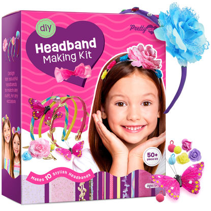 Picture of Headband Making Kit for Girls - Make Your Own Fashion Headbands for Kids - DIY Hair Accessories Set - Arts & Crafts Easter Gift for Ages 5-12 Year Old Girl - Little Children's Art & Craft Gifts