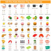 Picture of Funpynani 130Pcs Kitchen Playset, Toddler Pretend Cooking Play Pots, Pans, Utensils Cookware, Daily Food Fruit Veges, Shopping Storage Basket, Dessert, Prop Money, Learning Gift for Child (Pink)