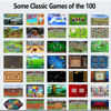 Picture of Beijue 16 Bit Handheld Games for Kids Adults 3.0'' Large Screen Preloaded 100 HD Classic Retro Video Games USB Rechargeable Seniors Electronic Game Player Birthday Xmas Present (Blue)