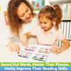 Picture of Phonics Flash Cards - Learn to Read in 20 Stages - Digraphs CVC Blends Long Vowel Sounds - Games for Kids Ages 4-8 Kindergarten First Second Grade Homeschool Educational Study Activity