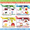 Picture of Phonics Flash Cards - Learn to Read in 20 Stages - Digraphs CVC Blends Long Vowel Sounds - Games for Kids Ages 4-8 Kindergarten First Second Grade Homeschool Educational Study Activity