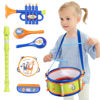 Picture of iPlay, iLearn Toddler Musical Instruments Toys, Kids Drum Set, Baby Trumpet, Percussion, Harmonica, Maraca, Flute, Tambourine, Birthday Gifts for 18 Months Olds Ages 2 3 4 5 Years Boys Girls Children