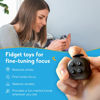 Picture of PILPOC theFube Fidget Cube, 6-Sided Stress Relief & Focus Toy for Adults & Kids, Boosts Concentration, Mindfulness Aid, Silent & Audible Modes, Includes Carry Case for Portability (Midnight)