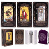 Picture of KLEDERY Tarot Cards for Beginners, Classic Tarot Cards with Meanings on Them, Durable Tarot Cards with Guide Book for Beginners (Black)