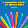 Picture of JOYIN 18 Pack Pop Tubes, Sensory Toys（Small） Fidget Tubes Party Favors - 9 Colors, Connectable and Extendable for Stress Relief - Perfect for Party, Classroom Exchange, School Reward