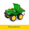 Picture of John Deere Sandbox Toys - Includes Dump Truck Toy and Tractor Toy with Loader, Kids Outdoor Toys - Easter Gifts for Kids, Frustration Free Packaging ,Green, Ages 18 Months and Up, 2 Count ( Pack of 1)