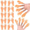 Picture of 30 Pcs Tiny Finger Hands Mini Rubber Finger Puppets, Miniature Small Hands Ealistic Cute Little Hand Finger for Gifts Puppet Show Prank Gag Performance Party Favors