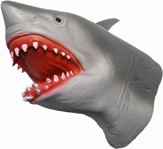 Picture of Yolococa Hand Puppet Toys Realistic Latex Animal Shark Instagram Children Toys (Shark)