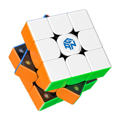 Picture of GAN 356 M, Speed Cube 3x3 Magnetic Speedcube Stickerless 356M Fidget Toys for Kids Adults, No Extra GES