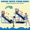 Picture of JOYIN Arcade Basketball Game Set with 4 Balls and Hoop for Kids 3 to 12 Years Old Indoor Outdoor Sport Play - Easy Set Up - Air Pump Included - Ideal for Competition