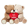 Picture of Let's Make Memories Personalized Kissy Plush Bears for Couples - Valentines Day - for Him - for Her - Romantic Stuffed Animals - Love - Amor - Te Amo - I Love You - Teddy Bears
