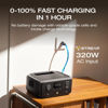 Picture of EF ECOFLOW Solar Generator RIVER 3 with 45W Solar Panel, 245Wh Portable Power Station LiFePO4 Battery, 300W Up to 600W AC Output, <20 MS UPS, 1Hr Fast Charging Power Station for Outdoor/Camping/RVs