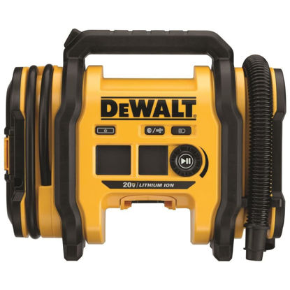 Picture of DEWALT 20V MAX Tire Inflator, Compact and Portable, Automatic Shut Off, LED Light, Bare Tool Only (DCC020IB)