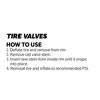 Picture of Slime 2080-A Tubeless Tire Valves 1¼", TR 413 45, Schrader valve stem, pack of 2 valves