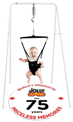 Picture of Jolly Jumper *Classic* (Black) - Trusted by Parents, Loved by Babies for Over 75 Years. The Original Baby Exerciser and Your Alternative to Activity Centers and Baby Bouncers.