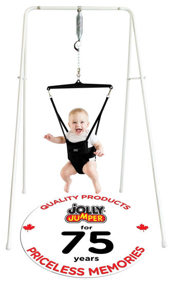 Picture of Jolly Jumper *Classic* (Black) - Trusted by Parents, Loved by Babies for Over 75 Years. The Original Baby Exerciser and Your Alternative to Activity Centers and Baby Bouncers.
