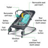 Picture of Summer Infant 2-in-1 Bouncer & Rocker Duo (Gray and Teal) Convenient and Portable Rocker and Bouncer for Babies Includes Soft Toys and Soothing Vibrations