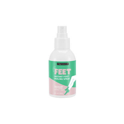 Picture of Freeman Flirty Feet Instant Foot Peeling Spray, Exfoliating Foot Mask For Summer, Moisturizing & Smooth Dry, Cracked Heels, Remove Dead Skin Quickly, Cruelty-Free & Vegan, 4 fl.oz./ 118 ml Bottle