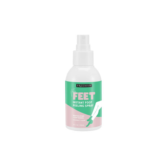Picture of Freeman Flirty Feet Instant Foot Peeling Spray, Exfoliating Foot Mask For Summer, Moisturizing & Smooth Dry, Cracked Heels, Remove Dead Skin Quickly, Cruelty-Free & Vegan, 4 fl.oz./ 118 ml Bottle