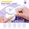 Picture of Saviland Mini Nail Lamp, Quick-Dry Gel Nail Lamp 16W, Portable U V Light for Easy and Fast Nail Extension, U V LED Curing Lamp for Manicure Starters DIY Nail Art