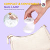 Picture of Saviland Mini Nail Lamp, Quick-Dry Gel Nail Lamp 16W, Portable U V Light for Easy and Fast Nail Extension, U V LED Curing Lamp for Manicure Starters DIY Nail Art