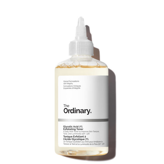 Picture of The Ordinary Glycolic Acid 7% Exfoliating Toner, Brightening and Smoothing Daily Toner for More Even-Looking Skin Tone, 3.4 Fl Oz