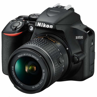 Picture of Nikon D3500 24.2MP DSLR Camera with AF-P DX NIKKOR 18-55mm f/3.5-5.6G VR Lens (1590B) - (Renewed)