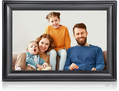 Picture of 10.1 Inch WiFi Digital Picture Frame, 1280x800HD IPS Touch Screen Digital Photo Frame Electronic,16GB Memory, Auto-Rotate, Wall Mountable, Share Photos/Videos Instantly via Uhale App from Anywhere