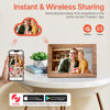 Picture of Frameo 10.1" Digital Picture Frame with 32GB Memory WiFi Electronic Photo Frame Wood 1280 x 800 IPS Touch Screen Auto-Rotate Slideshow Wall Mountable Share Photos/Video Remotely Anywhere