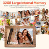 Picture of Frameo 10.1" Digital Picture Frame with 32GB Memory WiFi Electronic Photo Frame Wood 1280 x 800 IPS Touch Screen Auto-Rotate Slideshow Wall Mountable Share Photos/Video Remotely Anywhere