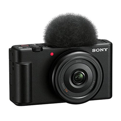 Picture of Sony ZV-1F Vlog Camera for Content Creators and Vloggers Black