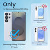 Picture of Temdan for Samsung Galaxy S25 Ultra Case Clear, [Wireless Charging][Anti-Yellowing][Military-Grade Protection] Shockproof Slim Magnetic Phone Sleeve Case for Samsung Galaxy S25 Ultra, Transparent