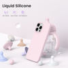 Picture of ORNARTO Compatible with iPhone 16 Pro Max Case 6.9", Slim Liquid Silicone 3 Layers Soft Gel Rubber Shockproof Protective Case with Anti-Scratch Microfiber Lining-Chalk Pink