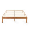Picture of Mellow Naturalista Classic - 12 Inch Solid Wood Platform Bed with Wooden Slats, No Box Spring Needed, Easy Assembly, Queen, Pine