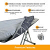 Picture of SAVUK Ironing Board Cover and Pad Dual Side X2 Lifetime Double Using Heavy Duty Thick Padding Heat Reflective Non Stick Scorch and Stain Resistant Adjustable 15x54 inch