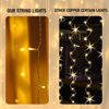 Picture of Dazzle Bright 300 LED Curtain String Lights, Christmas Fairy Lights for Bedroom with 8 Lighting Modes, Connectable Waterproof Window Lights Party Wedding Garden Wall Decor, Warm White