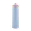 Picture of Ello Pop & Fill 22oz Stainless Steel Water Bottle with Quick Fill Technology, Double Walled and Vacuum Insulated Metal, Leak Proof Locking Lid, Sip and Chug, Reusable, BPA Free, Coastal Sunrise