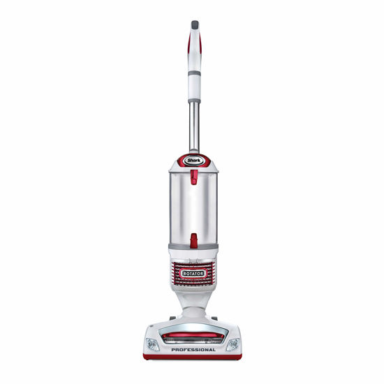 Picture of Shark NV501 Rotator Professional Lift-Away Upright Vacuum with HEPA Filter, Swivel Steering, LED Headlights, Wide Upholstery Tool, Dusting Brush & Crevice Tool, White/Red