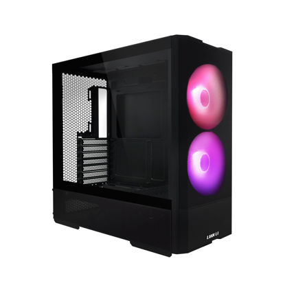Picture of LIAN LI LANCOOL 207 Compact ATX RGB Gaming Computer Case, Airflow Optimized Mesh Panels Tower Chassis w/ 2x140mm ARGB,2x120mm PWM Fans Pre-Installed, USB Type-C Port, Tempered Glass Side Panel (Black)