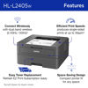 Picture of Brother HL-L2405W Wireless Compact Monochrome Laser Printer with Mobile Printing, Black & White Output | Includes Refresh Subscription Trial(1), Amazon Dash Replenishment Ready